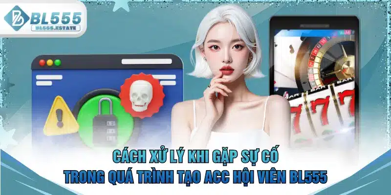 Cách xử lý khi gặp sự cố trong quá trình tạo acc hội viên BL555